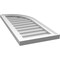 Ekena Millwork Quarter Round Top Right Surface Mount PVC Gable Vent w/ 2"W x 1-1/2"P Brickmould Frame, 14"W x 32"H GVPQR14X3202SN - alternate 3